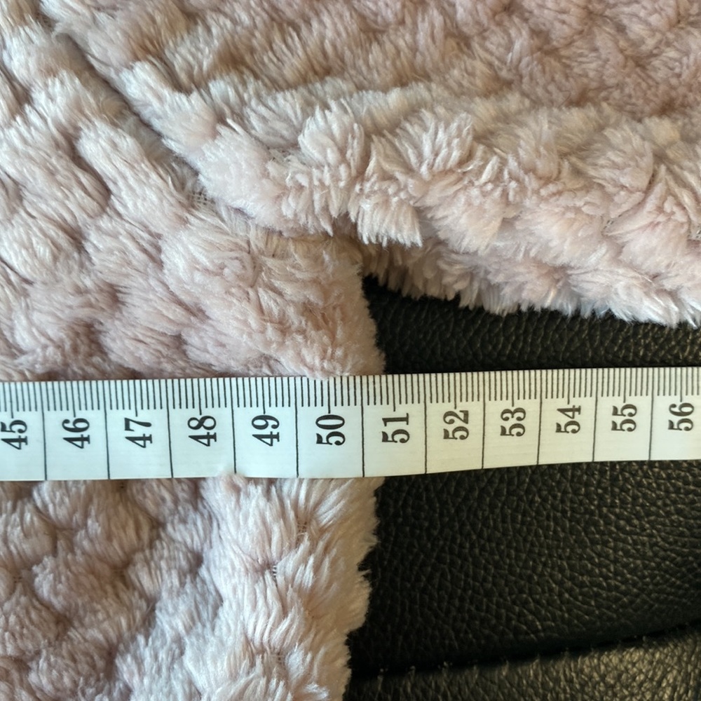 NEW BALANCE blush pink faux fur-look hoodie SIZE M never worn - Picture 7 of 13